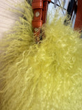 Chartreuse Mongolian Bag by Art by Amy