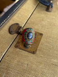 Jennifer Thames Gemstone + Sodalite Ring (Size 9)