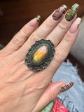 Heart of the Moon Labradorite Ring