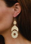 Gold Geometric Dangle Earrings