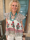 Autumn Folk Tiered Top