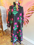 Black Dahlia Blockprint Maxi
