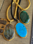 Jennifer Thames Gemstone Pendant Necklace