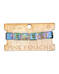 Pink Panache Rainbow Iridescent Square Bead Bracelet