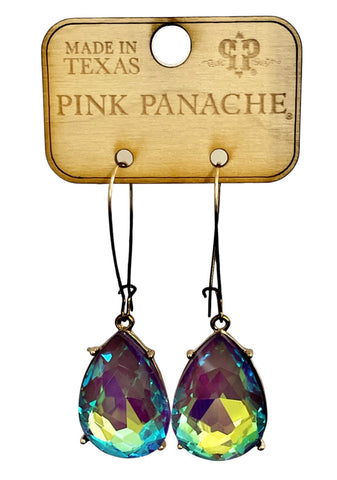 Pink Panache Purple Teardrop Earring