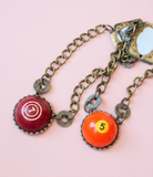 Rack ’Em Up Vintage Pool Ball Necklace — by Art by Amy