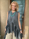 Move with the Wind Tank in Charcoal by Jaded Gypsy