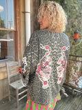 Wild Rose Tiger Kimono Jacket