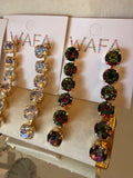 WAFA Medium Crystal Cascade Drop Earrings