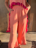 Lumi Peach Ruffle Set by Lady the Brand