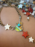 Turquoise Troubadour Necklace — by Art by Amy
