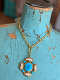💙🤍  Coastal Pearl Turquoise Necklace  by Jennifer Thames Originals