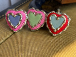 Heart Stacked Howlite Ring