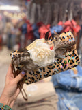 Leopard/White Boho Keepsake Convertible Clutch by A Rare Bird