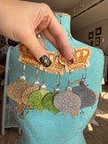 🌟🎄 Retro Ornament Earrings (Art by Amy)