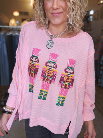 Sugarplum Nutcracker Waffle Top