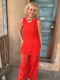 The Leon Coral Lace Set by Lady the Brand