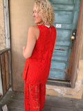 The Leon Coral Lace Set by Lady the Brand