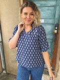 Blue Willow Blouse (S-2X)