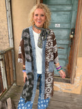Midnight Bandana Patchwork Kimono