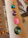 WAFA Mosaic Drop Crystal Charm