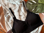 Strap Its Black Bra/Grande Crystals on black