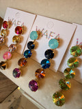 WAFA Grande Crystal Cascade Drop Earrings