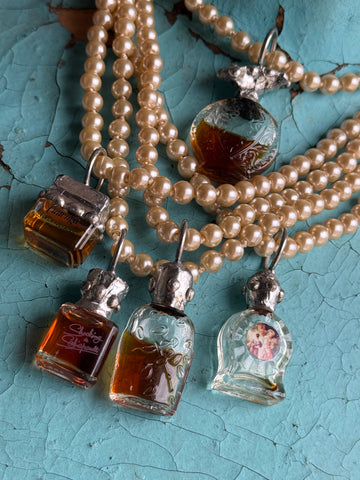 Vintage Muse Perfume Bottle Necklace