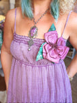 Faded Grape Gauze Maxi Dress