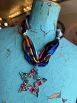 Celestial Glow Necklace - Navy Multi