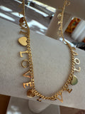 LOVE Heart Chain Necklace by Jennifer Thames Originals