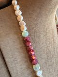 Pink Pearl Wrap Necklace by A Rare Bird