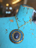 Blue Sodalite Mosaic Necklace