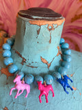 Wild Horse Bubble Necklace by Jennifer Thames Originals - Turquoise L/P/B