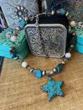 A Rare Bird Turquoise Star Necklace