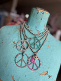 ✨ Peace, Love & Boho Necklace
