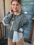 🌿 Sagewood Stitch Corduroy Shacket