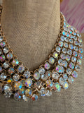 Full Circle 5 Necklace – AB/Clear Crystal Cascade