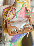Nina Clear Shoulder Bag - Tan