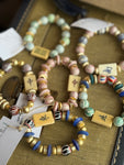 Wood Tile Mahjong Bracelet