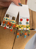 Gemstone Mirage Chandelier Earrings
