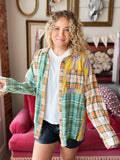 Sunflower Flannel Button Down