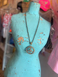 Groovy Bling Peace Long Necklace