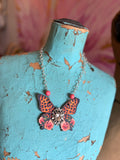 Wildflower Leopard Wings Necklace