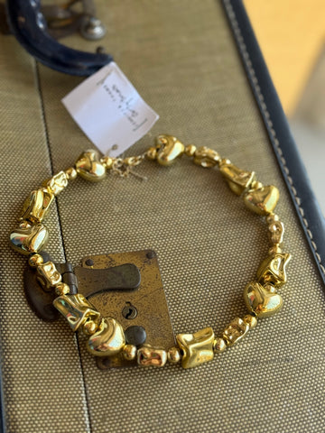 Jennifer Thames Chunky Heart & Abstract Choker