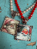 Holiday Heirloom Santa Necklaces