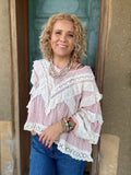 Blushing Heirloom Lace Blouse