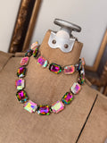 Fire & Ice Emerald Cut Necklace - Gold or Silver