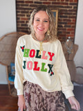 Holly Jolly Patch Pullover