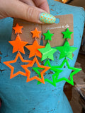 Neon Stardust Earrings